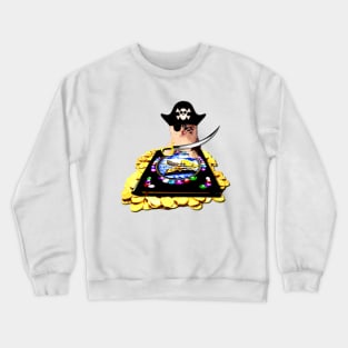 Guardian of the Treasure. Pirate Kitty Crewneck Sweatshirt